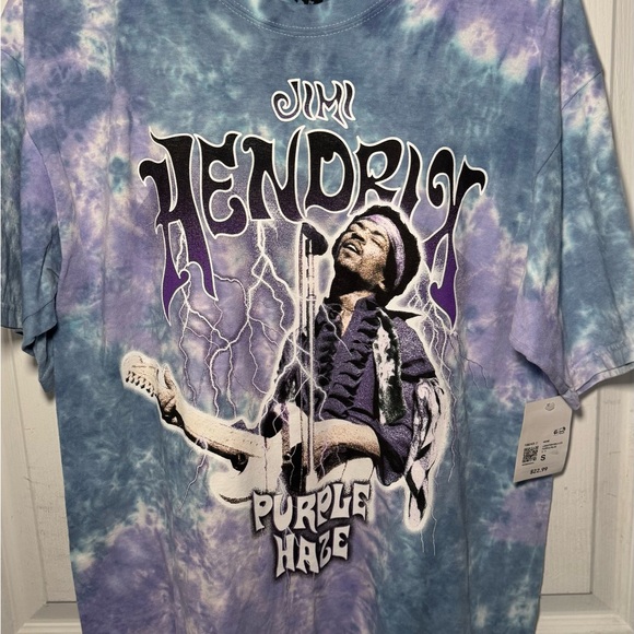 Jimi Hendrix Purple Haze Tie-Dye T-Shirt - Picture 1 of 1